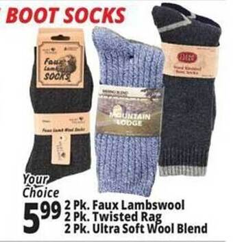 Ocean State Job Lot Boot socks offer