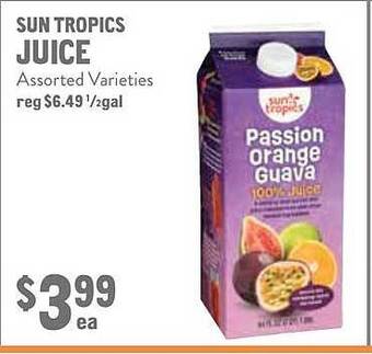 New Seasons Market Sun tropics juice offer