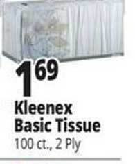 Ocean State Job Lot Kleenex basic tissue offer