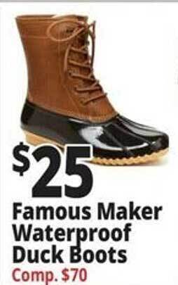 Ocean State Job Lot Famous maker waterproof duck boots offer