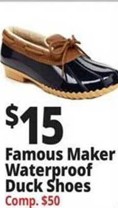 Ocean State Job Lot Famous maker waterproof duck shoes offer