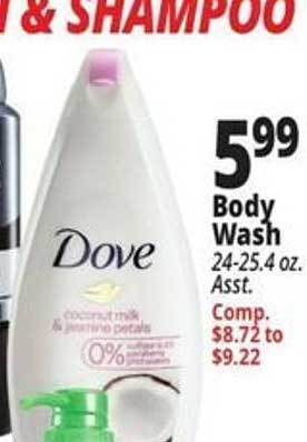 Ocean State Job Lot Dove body wash offer