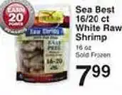 Price Chopper Sea best white raw shrimp offer