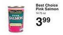 Price Chopper Best choice pink salmon offer