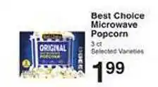 Price Chopper Best choice microwave popcorn offer