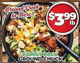 Price Cutter Family pack ground chuck offer