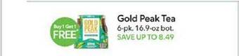Publix Gold peak tea offer