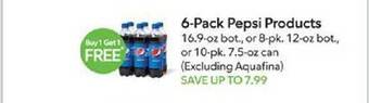 Publix 6-pack pepsi products offer