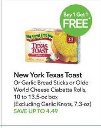 Publix New york texas toast offer