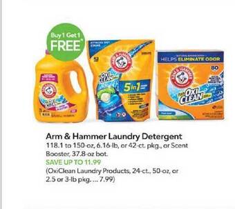 Publix Arm & hammer laundry detergent offer