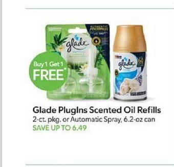 Publix Glade plugins scented oil refills offer