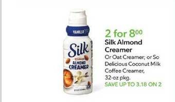 Publix Silk almond creamer offer