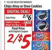 Rouses Chips ahoy or oreo cookies offer