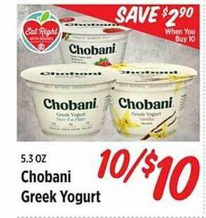Rouses Chobani greek yogurt offer