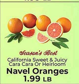 Sunset Foods Navel oranges offer