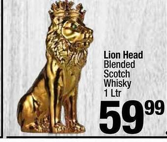 Super King Markets Lion head blended scotch whisky offer