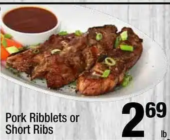 Super King Markets Pork ribblets or short ribs offer