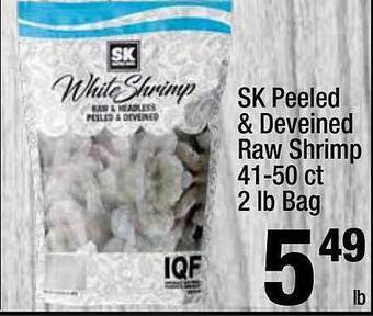 Super King Markets Sk peeled & deveined raw shrimp offer