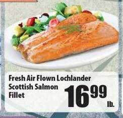 Times Supermarkets Fresh air flown lochlander scottish salmon fillet offer