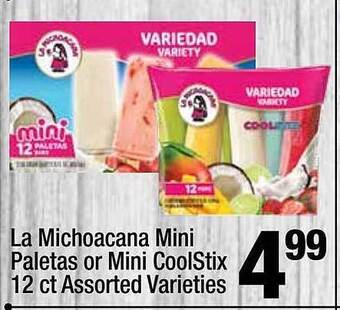 Super King Markets La michoacana mini paletas or mini coolstix offer