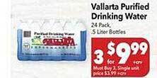 Vallarta Supermarkets Vallarta purified drinking water offer