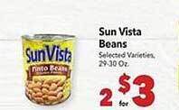 Vallarta Supermarkets Sun vista beans offer
