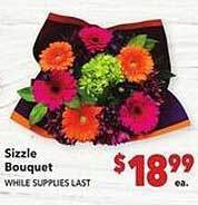 Vallarta Supermarkets Sizzle bouquet offer