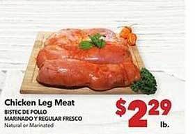 Vallarta Supermarkets Chicken leg meat offer