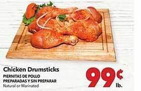 Vallarta Supermarkets Chicken drumsticks offer