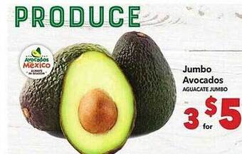 Vallarta Supermarkets Jumbo avocados offer
