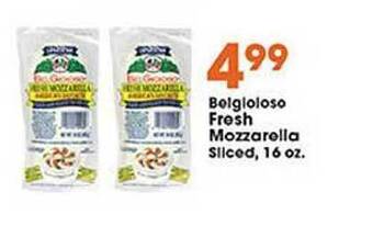 Belgioioso fresh mozzarella sliced