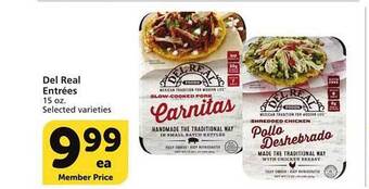 Vons Del real entrées offer