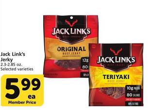 Vons Jack link's jerky offer