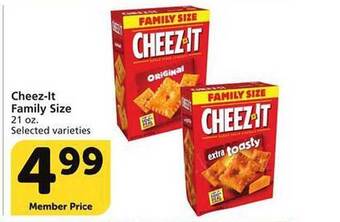 Vons Cheez-it family size offer