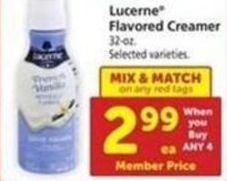 Safeway Lucerne Flavored Creamer 32-oz offer