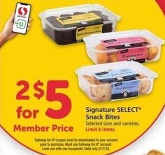 Safeway Signature Select Snack Bites offer