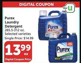 Albertsons Purex laundry detergent offer