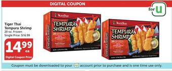 Albertsons Tiger thai tempura shrimp offer