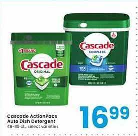 Albertsons Cascade actionpacs auto dish detergent offer