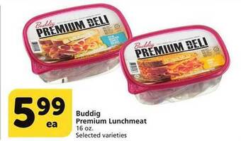 Albertsons Buddig premium lunchmeat offer
