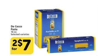Albertsons De cecco pasta offer