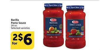 Albertsons Barilla pasta sauce offer