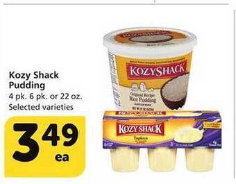 Albertsons Kozy shack pudding offer