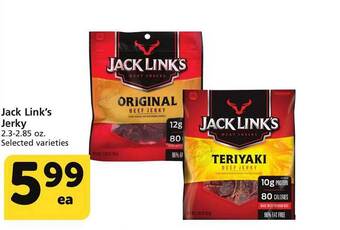 Albertsons Jack link's jerky offer