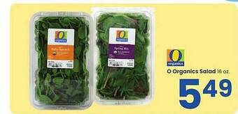 Albertsons O organics salad offer