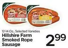 Hillshire farm smoked rope sausage