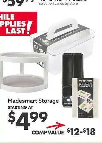 Big Lots Madesmart storage offer