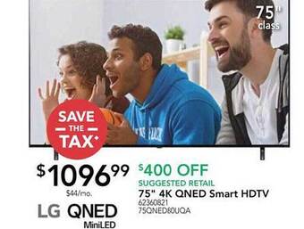 Nebraska Furniture Mart Lg 75 offer