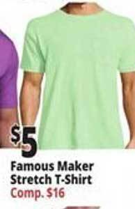Ocean State Job Lot Famous maker stretch t-shirt offer