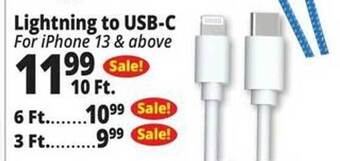 Ocean State Job Lot Lightning to usb-c offer